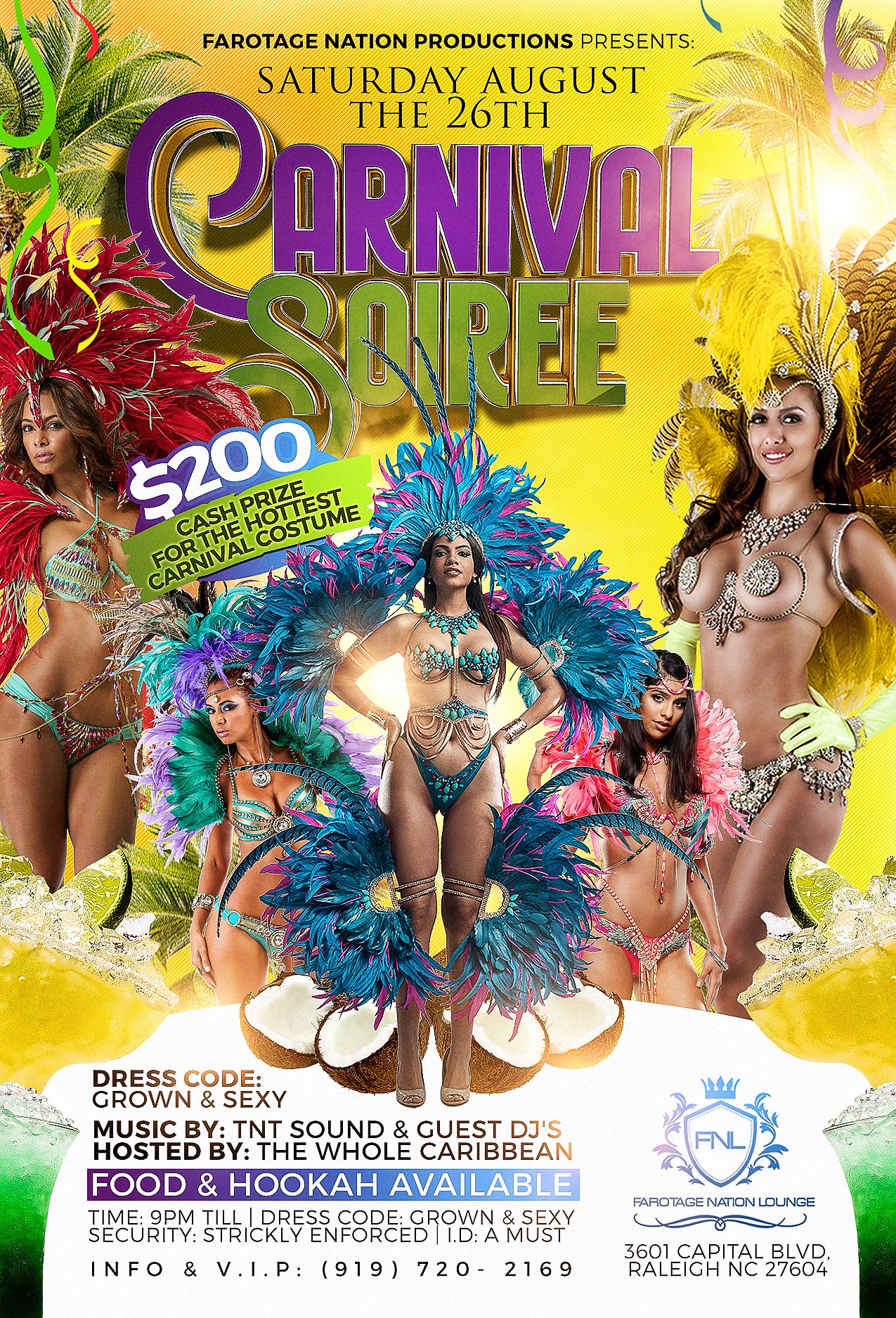 Carnival Soiree at Farotage Nation Lounge