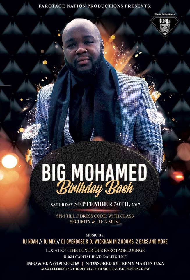 Big Mohamed Birthday Bash Farotage Nation Lounge